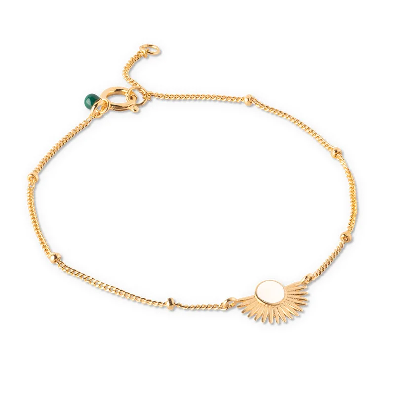 High-end gold charm bracelets for women-Bracelet, Soleil