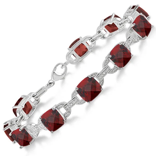 Handcrafted crystal charm bracelets with stones-Colorful Gemstone & Diamond Bracelet