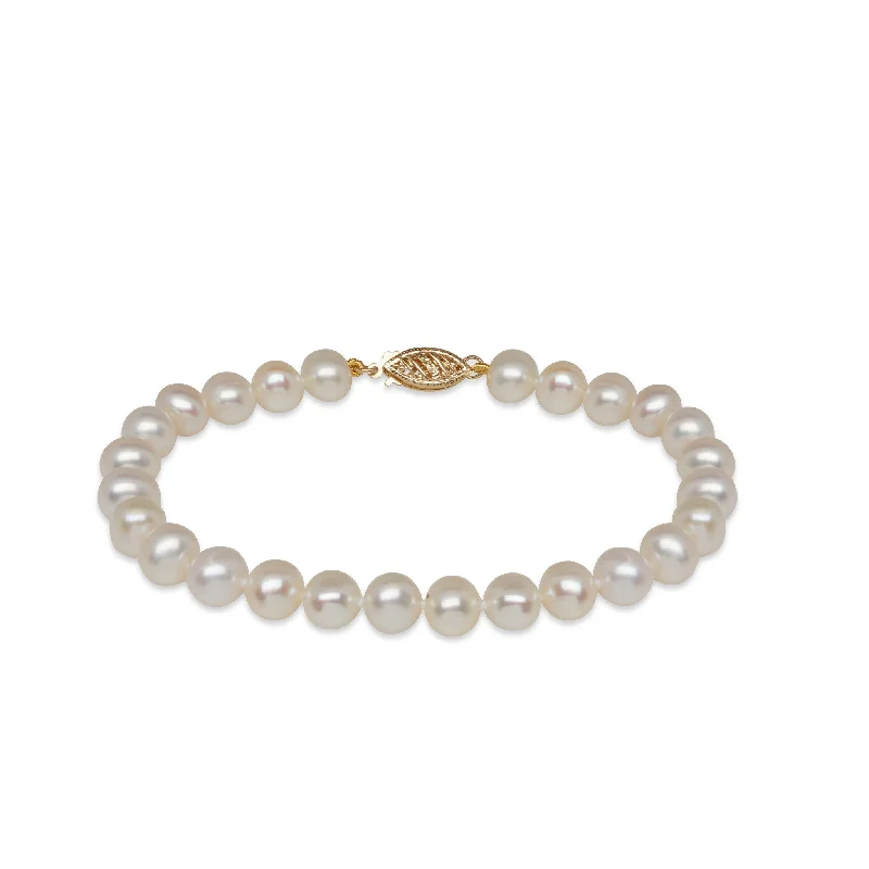 Personalized gold charm bracelets for special events-Hand Knotted Cultured Pearl Bracelet