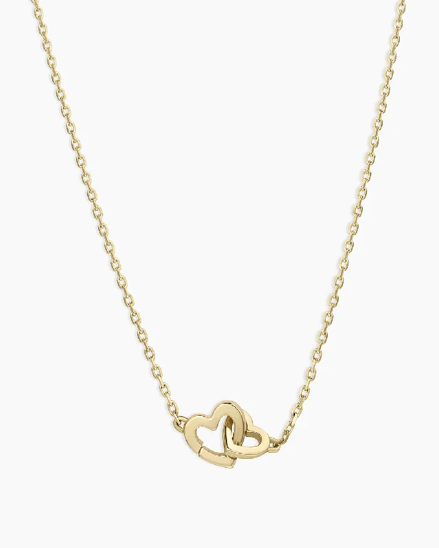 women’s gold pendant necklace for everyday wear-14k Gold Parker Heart Necklace