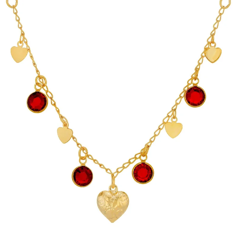 Gold Tone and Red