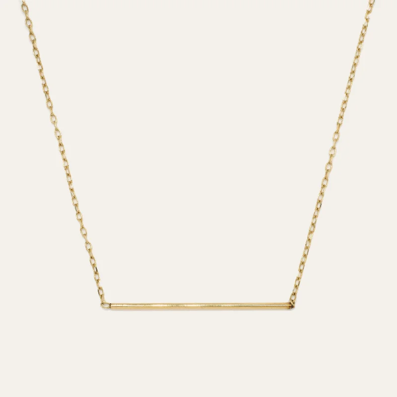 delicate diamond necklace for engagement-Staple Necklace