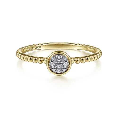 affordable engagement rings with birthstones-Diamond Cluster Ring in 14K Yellow Gold