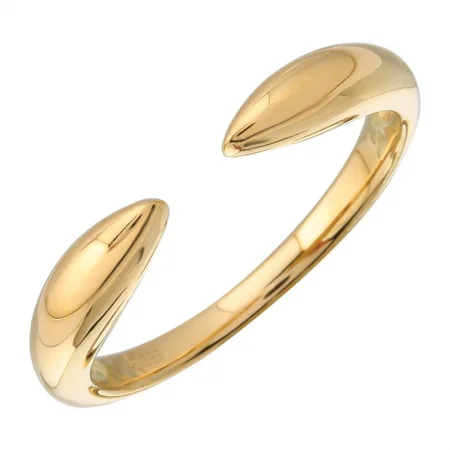 unique diamond rings for women-Solid Gold Claw Ring