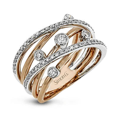 diamond rings with custom engravings for women-Clio Right Hand Ring in 18k Gold with Diamonds