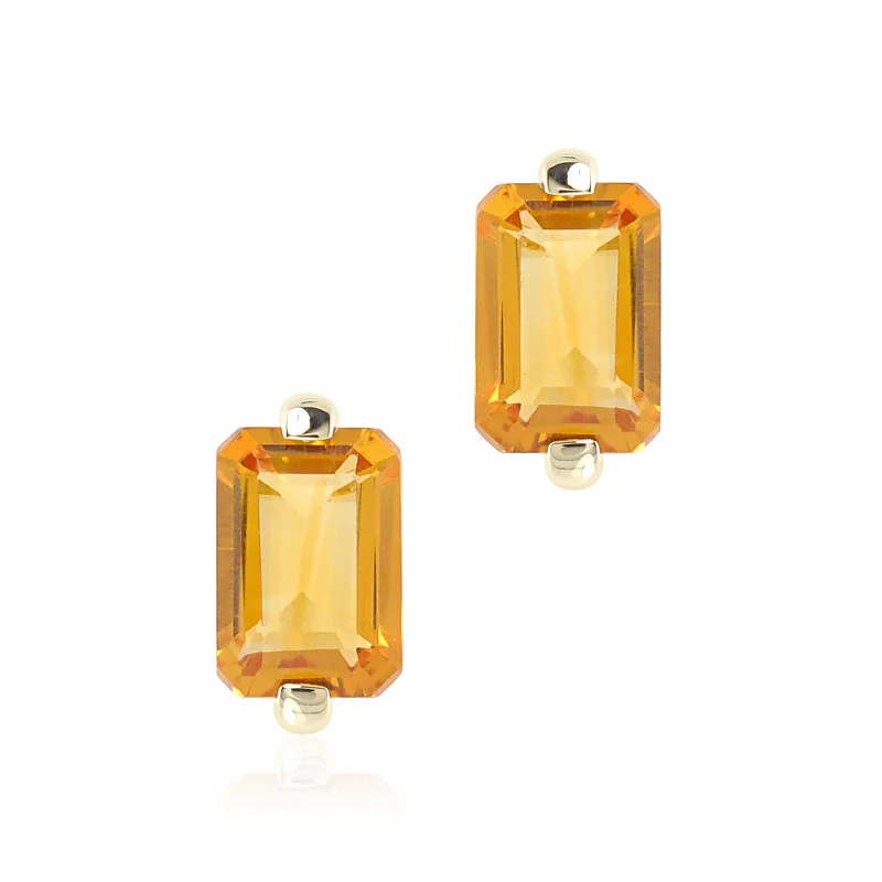 delicate resin earrings for effortless chic -Jackie Earrings in Citrine