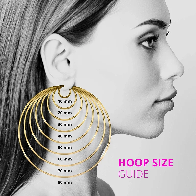 oversized hoop earrings for trendy fashion -Curata 14k Yellow Gold 29x2mm Rhodium Satin Sparkle Cut Twisted Hoop Earrings