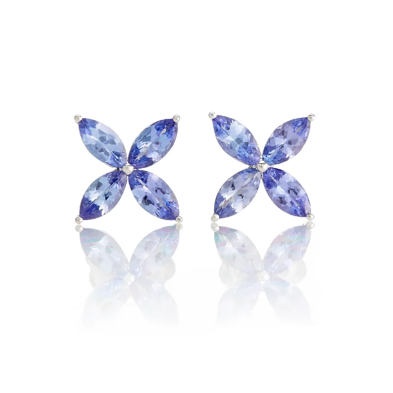 classic gold stud earrings for timeless appeal -Stella Earrings in Tanzanite