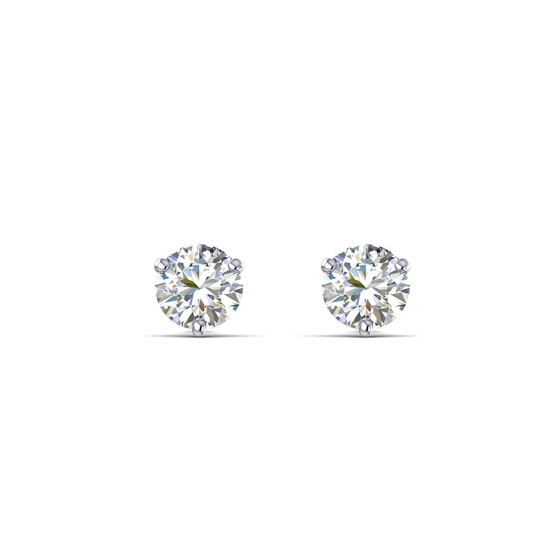 sleek hoop earrings for versatile fashion -Fey & Co Exclusive Forevermark .25ct twt Diamond Stud Earrings