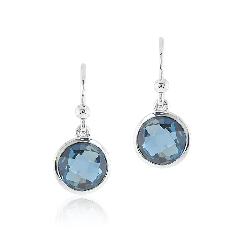 statement diamond earrings for a glamorous effect -Marais Earrings in London Blue Topaz