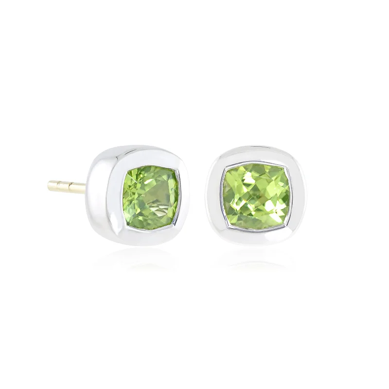 unique pearl earrings for elegant charm -Melrose Earrings in Peridots