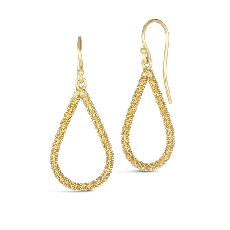 gold ear cuffs for a stylish edge -Teardrop Stardust Earrings