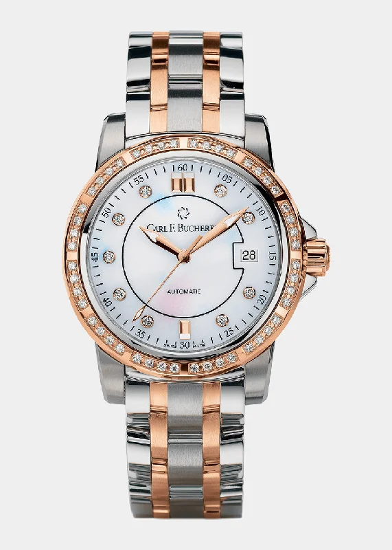 luxury women’s watches with diamond-studded bezel -00.10617.07.77.31