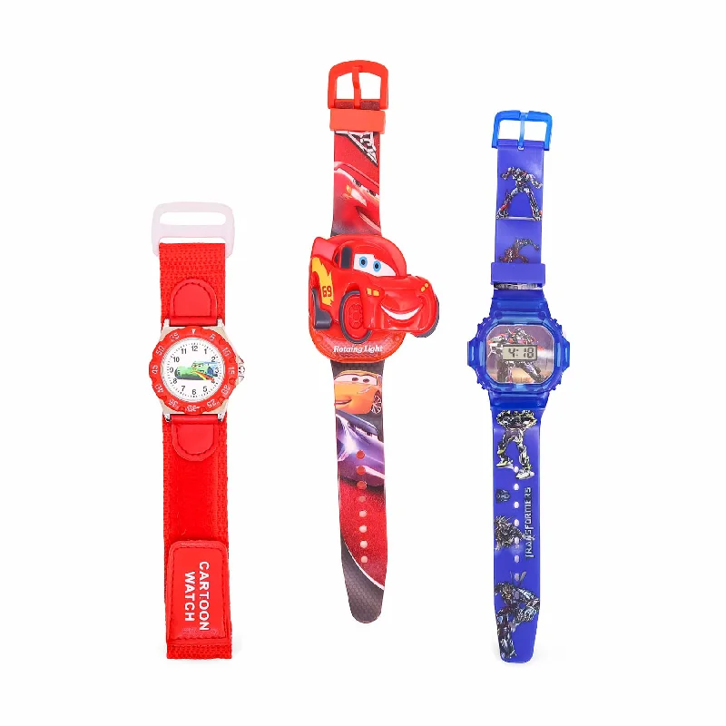 best luxury watches with ceramic and metal design -3 Watch Set For Kids O30032