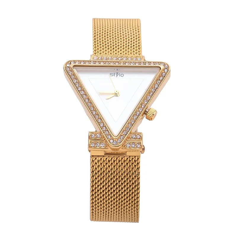 women’s watches with crystal-encrusted bezels for elegance -Golden Ladies Watch J33364