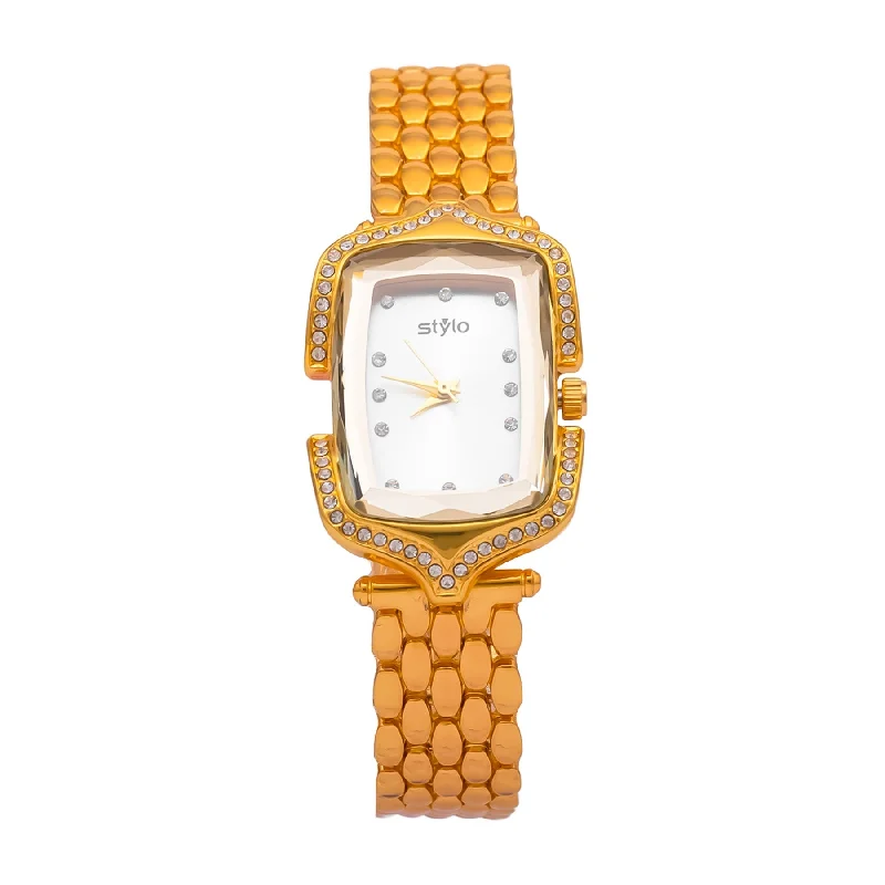 premium smartwatches for health-conscious women -Golden Ladies Watch J33370