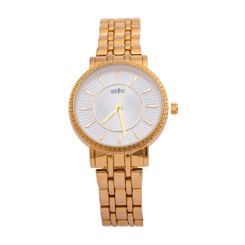 smartwatches with fitness and sleep tracking for men -Golden Ladies Watch J33374