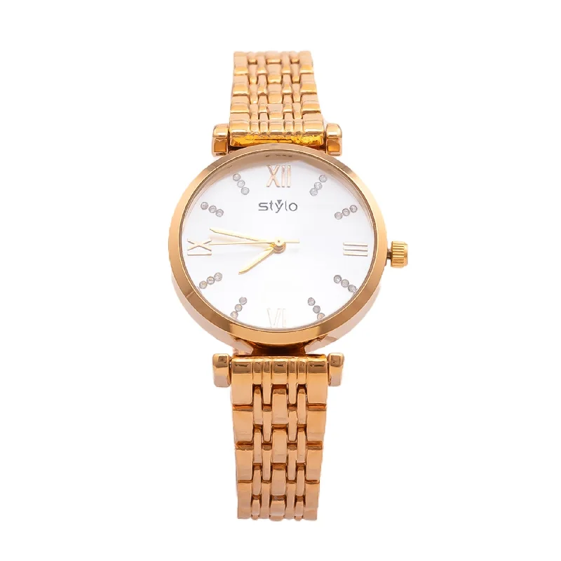 best smartwatches with heart rate sensor for fitness tracking -Golden Ladies Watch J33466