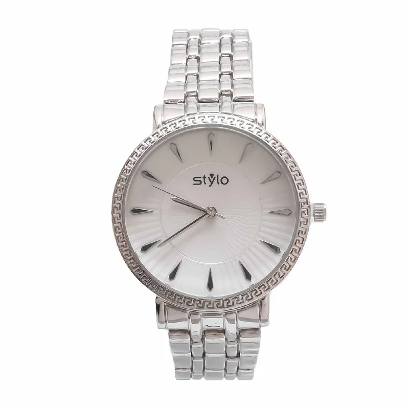 affordable quartz watches with modern look for men -Silver Gents Watch J33460