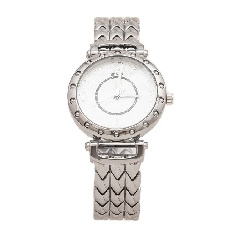 women’s watches with sparkling accents and crystals -Silver Ladies Watch J33377