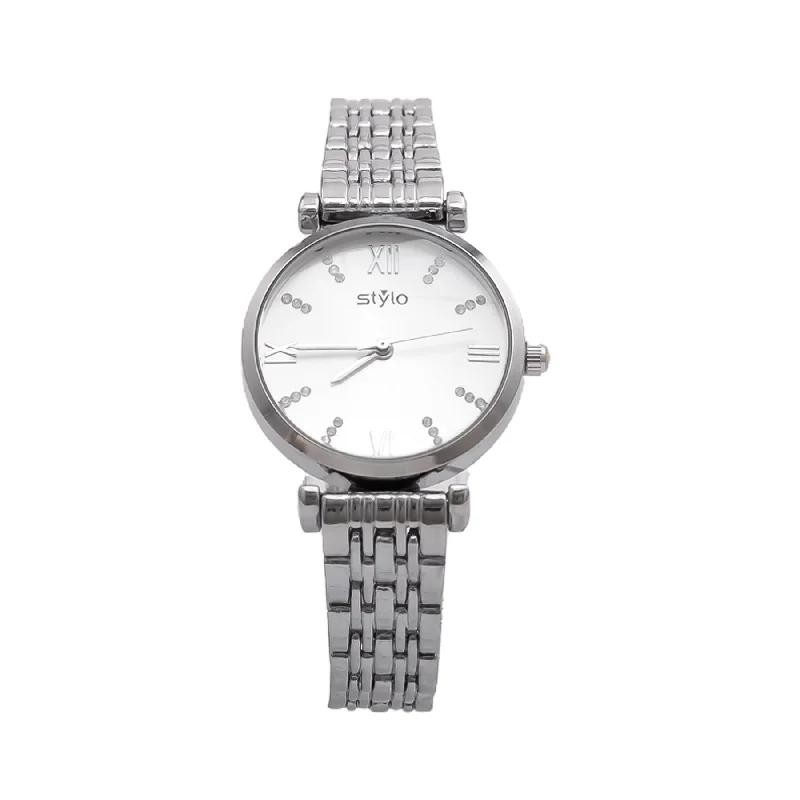 watches for men with leather bands and quartz movement -Silver Ladies Watch J33466