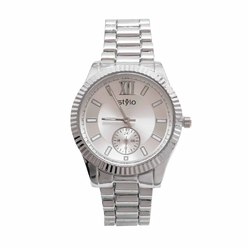 women’s watches with minimalist design and leather straps -Silver Ladies Watch J33486