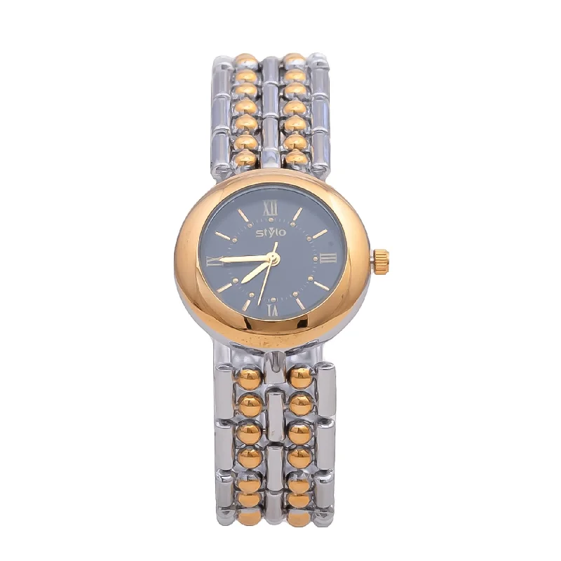 women’s watches with leather straps and gold accents -Two Tone Ladies Watch J33368