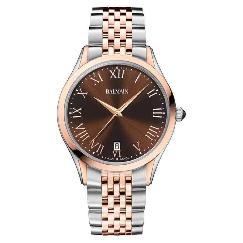 women’s watches with stylish designs and interchangeable bands -Balmain Madrigal  Brown Dial Men 42mm