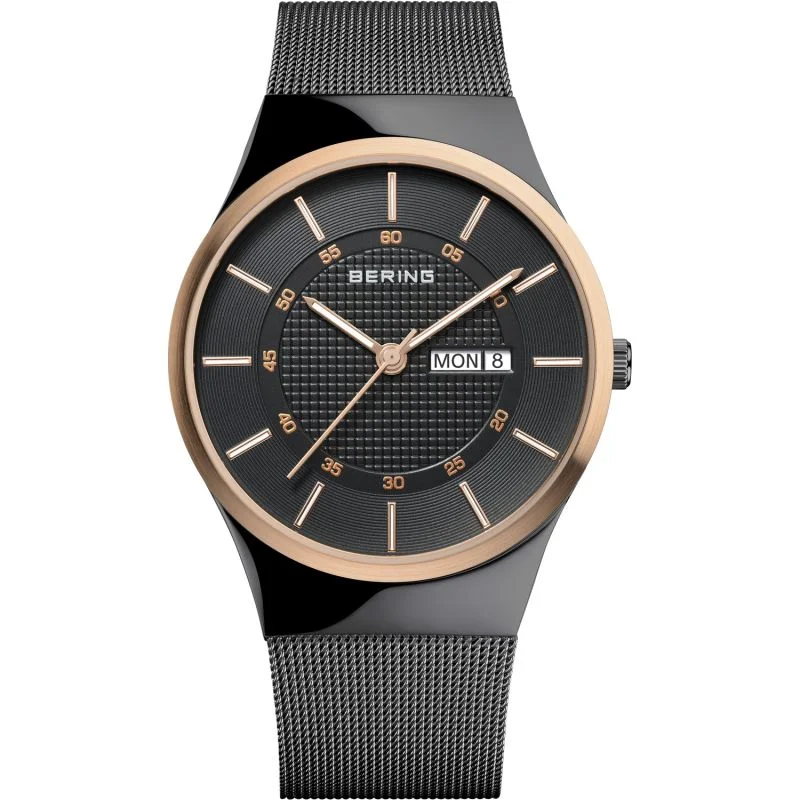 best luxury watches for collectors with vintage style -Bering Classic Black Dial Men 39mm