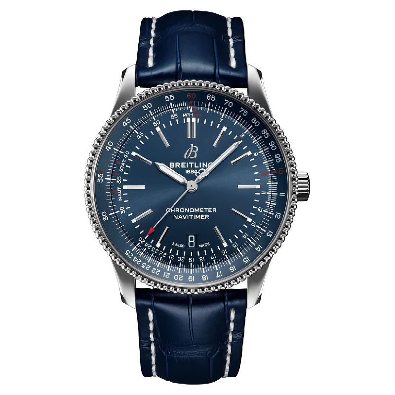 casual watches for women with bold and modern designs -Breitling Navitimer Blue Dial Men 41mm