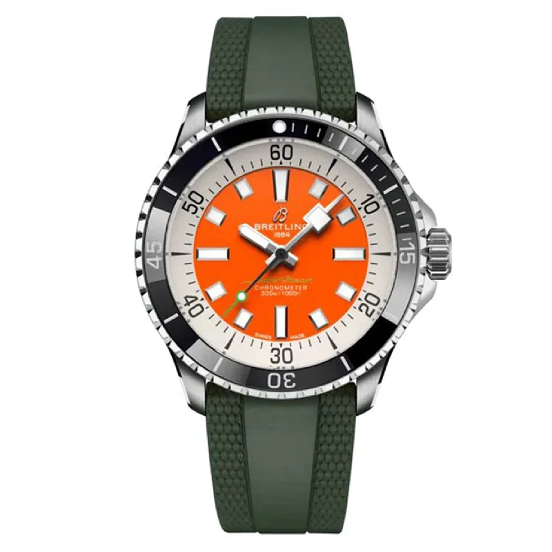 women’s watches with adjustable mesh bands for comfort -Breitling Superocean Kelly Slater Orange Dial Men 42mm