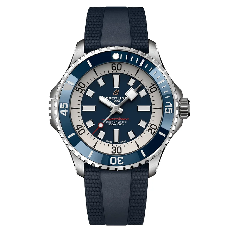 titanium watches for outdoor enthusiasts -Breitling Superocean Blue Dial Men 46mm