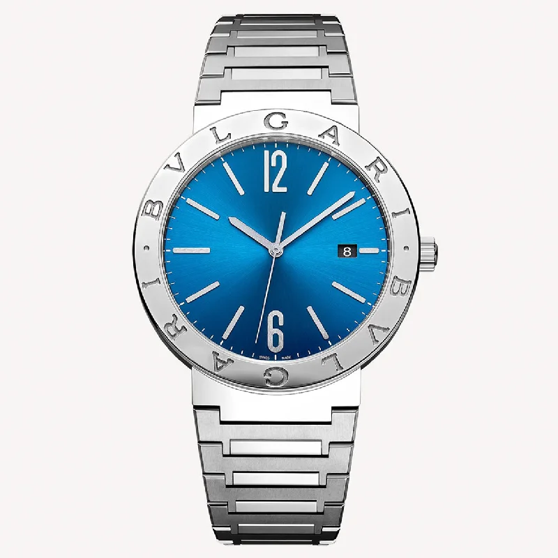 affordable luxury watches with modern design for women -Bvlgari Bvlgari Bvlgari Blue Dial Men 41mm