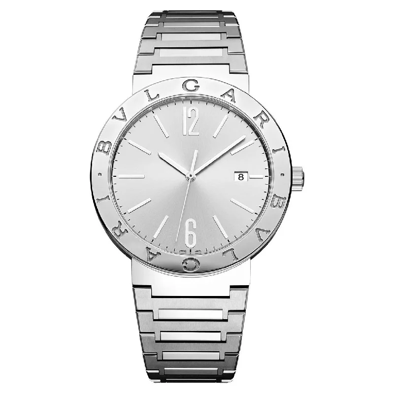 stylish women’s watches with intricate metal work -Bvlgari Bvlgari Silver Dial Men 41mm