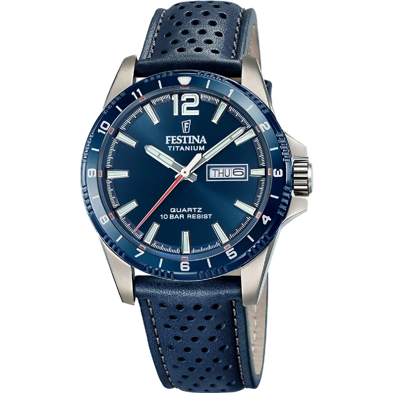 best waterproof watches for extreme sports enthusiasts -Festina Titanium Analog Mens Watch I Model F20699/2 Quartz Movement