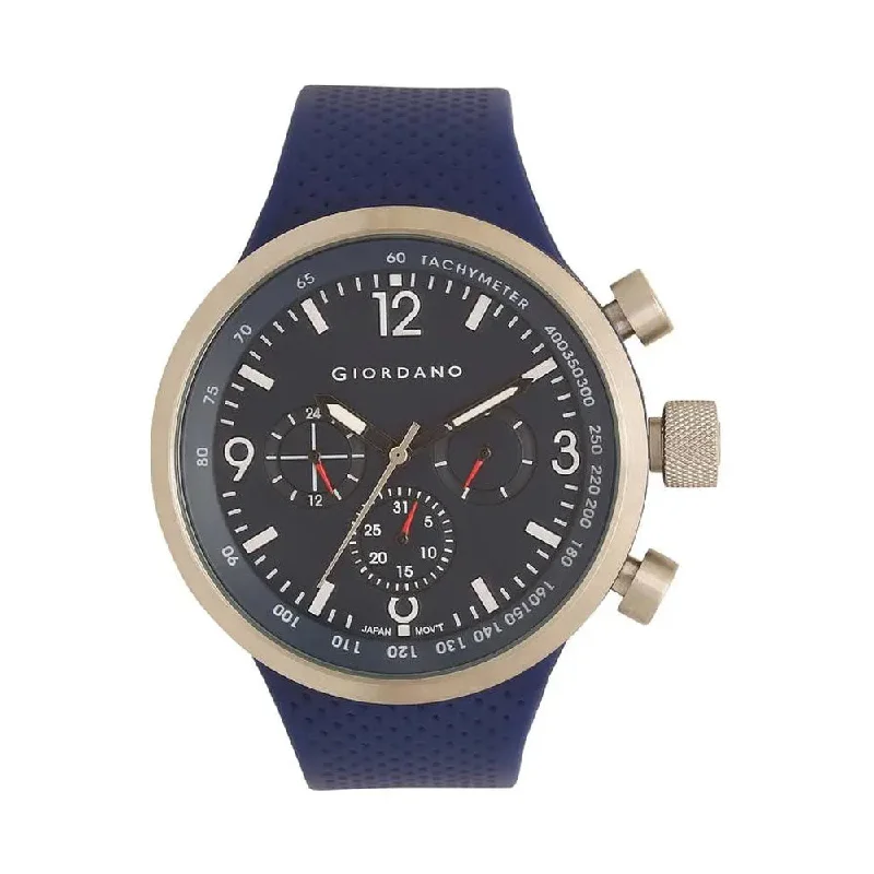 luxury watches for women with elegant dials and crystal accents -Giordano Mens Navy Dial Multi-Function Watch - GD-1053-03