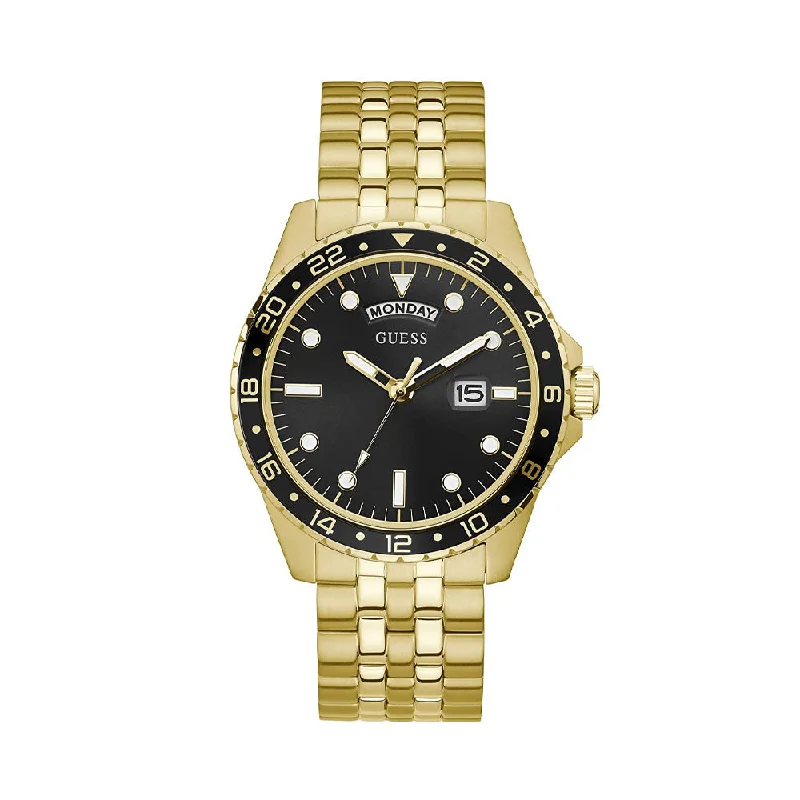 watches for men with waterproof and shockproof features -GUESS Men Solid Analog Watch GW0220G4